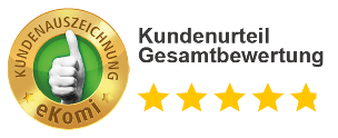eKomi Kundenbewertungen Gold-Siegel